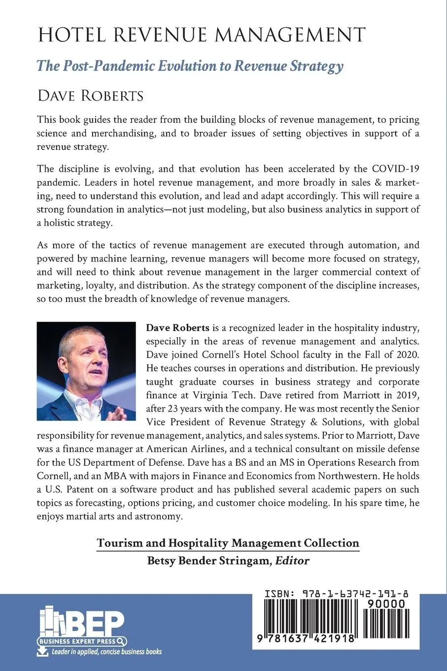 Rückseite: 9781637421918 | Hotel Revenue Management | Dave Roberts | Taschenbuch | Englisch