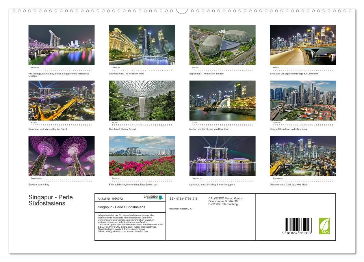 Bild: 9783457661918 | Singapur - Perle Südostasiens (hochwertiger Premium Wandkalender...