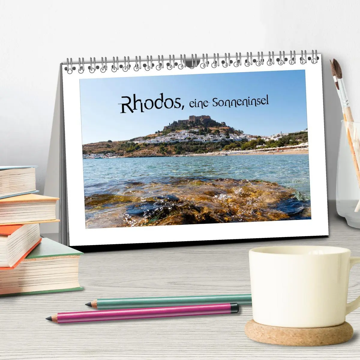 Bild: 9783457801918 | Rhodos, eine Sonneninsel (Tischkalender 2026 DIN A5 quer), CALVENDO...