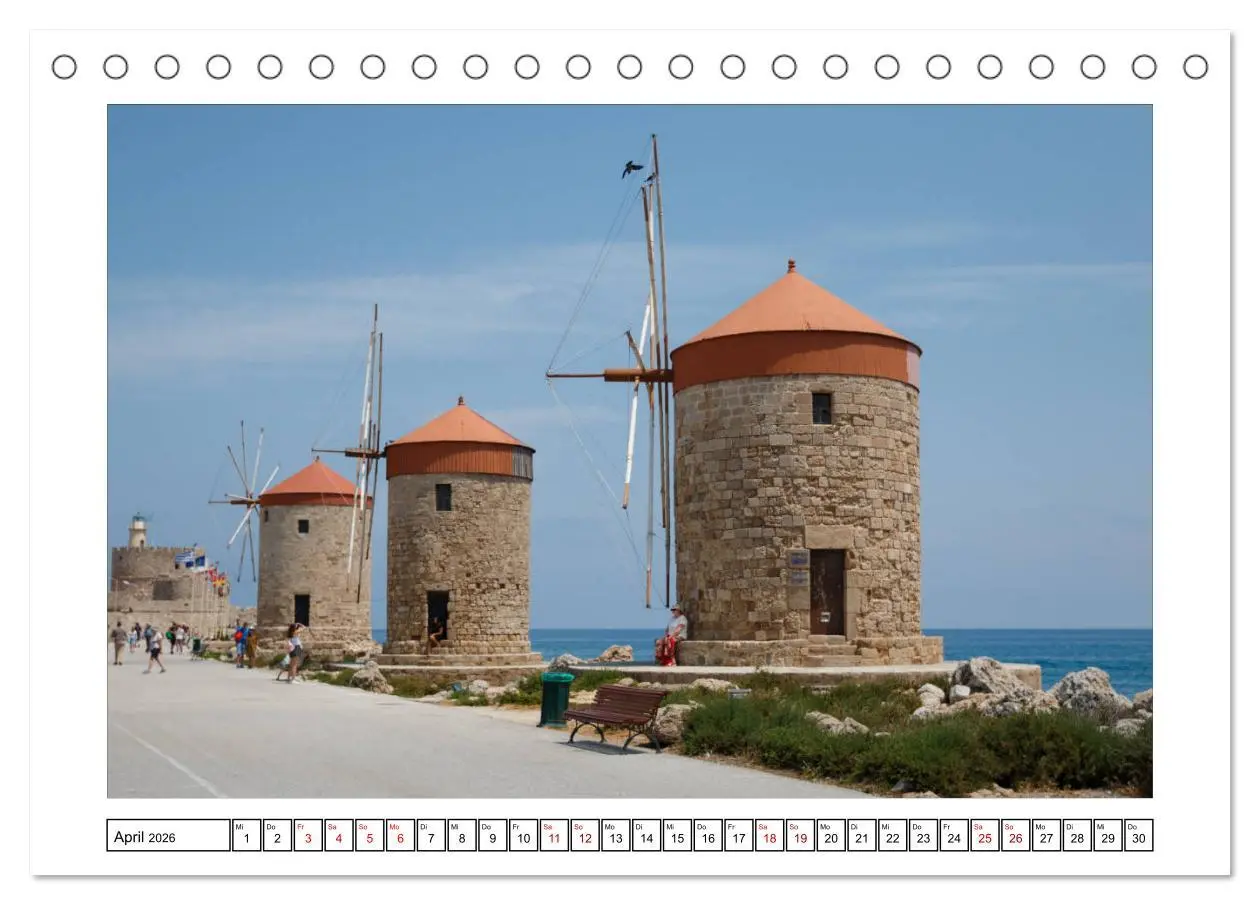 Bild: 9783457801918 | Rhodos, eine Sonneninsel (Tischkalender 2026 DIN A5 quer), CALVENDO...