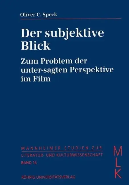 Cover: 9783861101918 | Speck, O: Der subjektive Blick | Oliver C. Speck | Taschenbuch | 1999