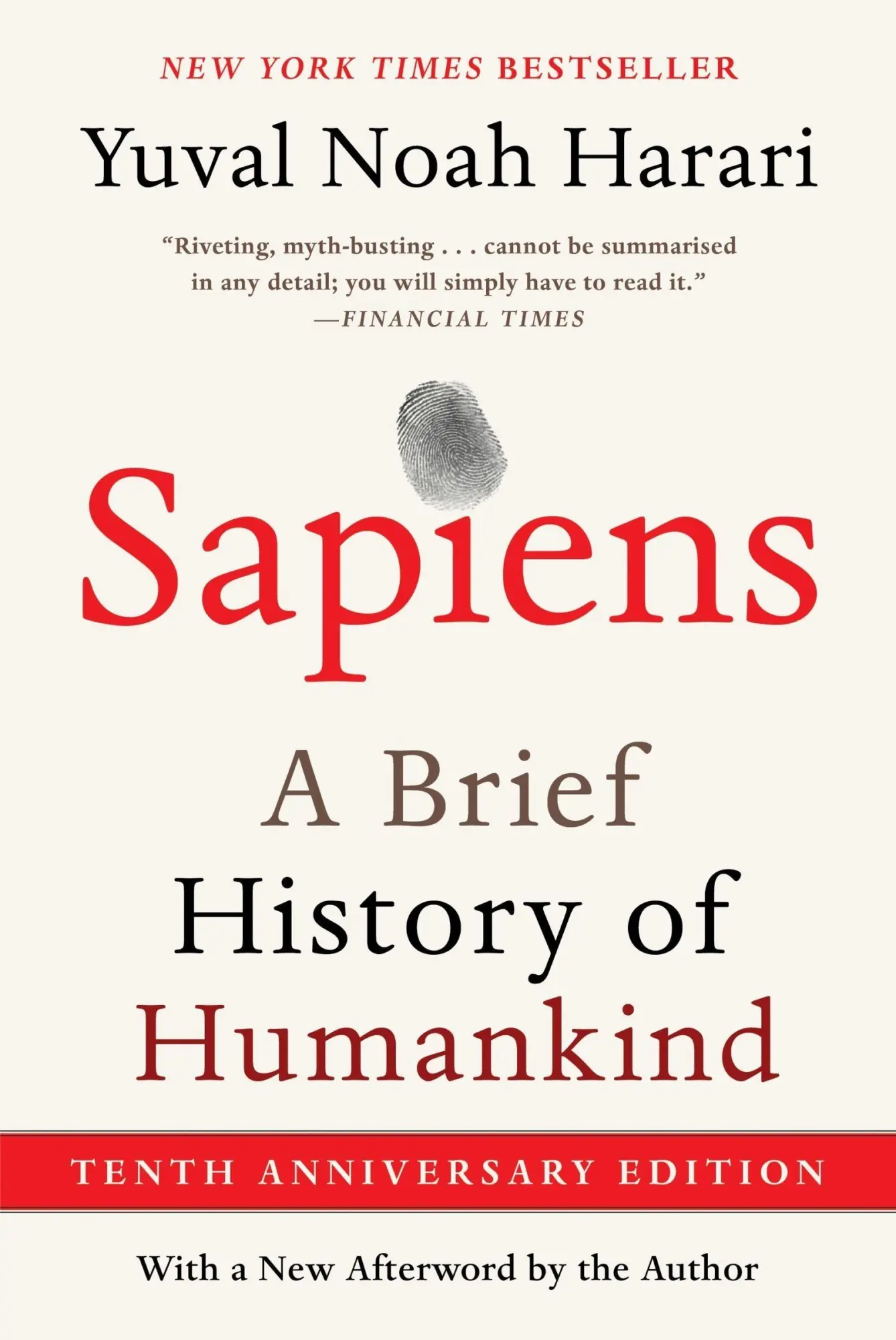 Cover: 9780063422018 | Sapiens [Tenth Anniversary Edition] | A Brief History of Humankind