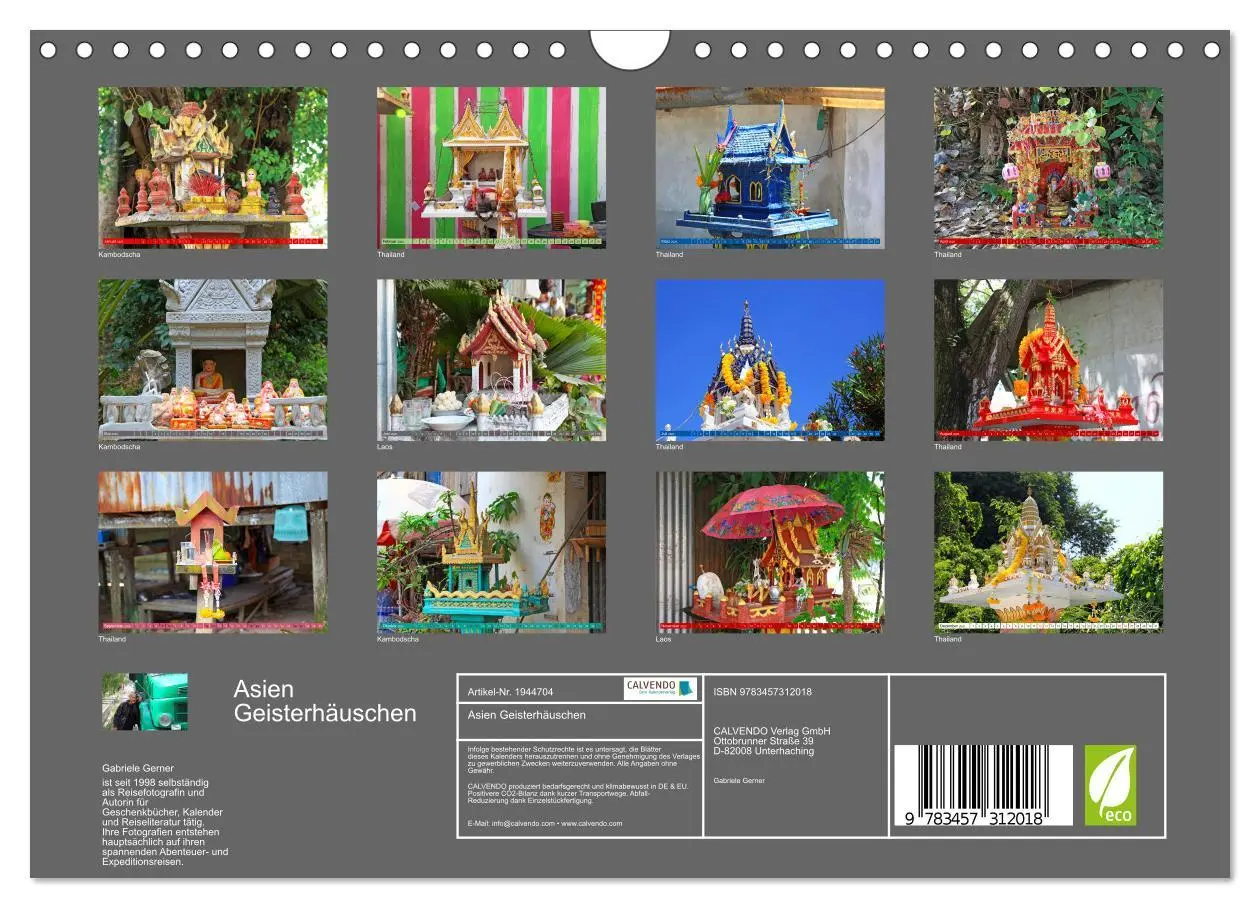 Bild: 9783457312018 | Asien Geisterhäuschen (Wandkalender 2026 DIN A4 quer), CALVENDO...