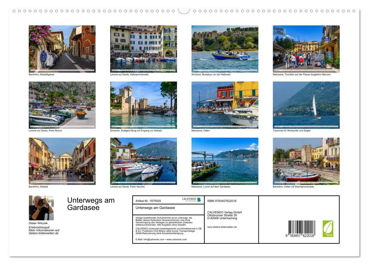 Bild: 9783457622018 | Unterwegs am Gardasee (Wandkalender 2026 DIN A2 quer), CALVENDO...