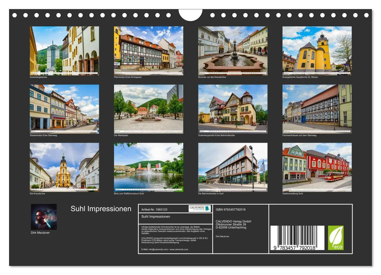 Bild: 9783457792018 | Suhl Impressionen (Wandkalender 2026 DIN A4 quer), CALVENDO...