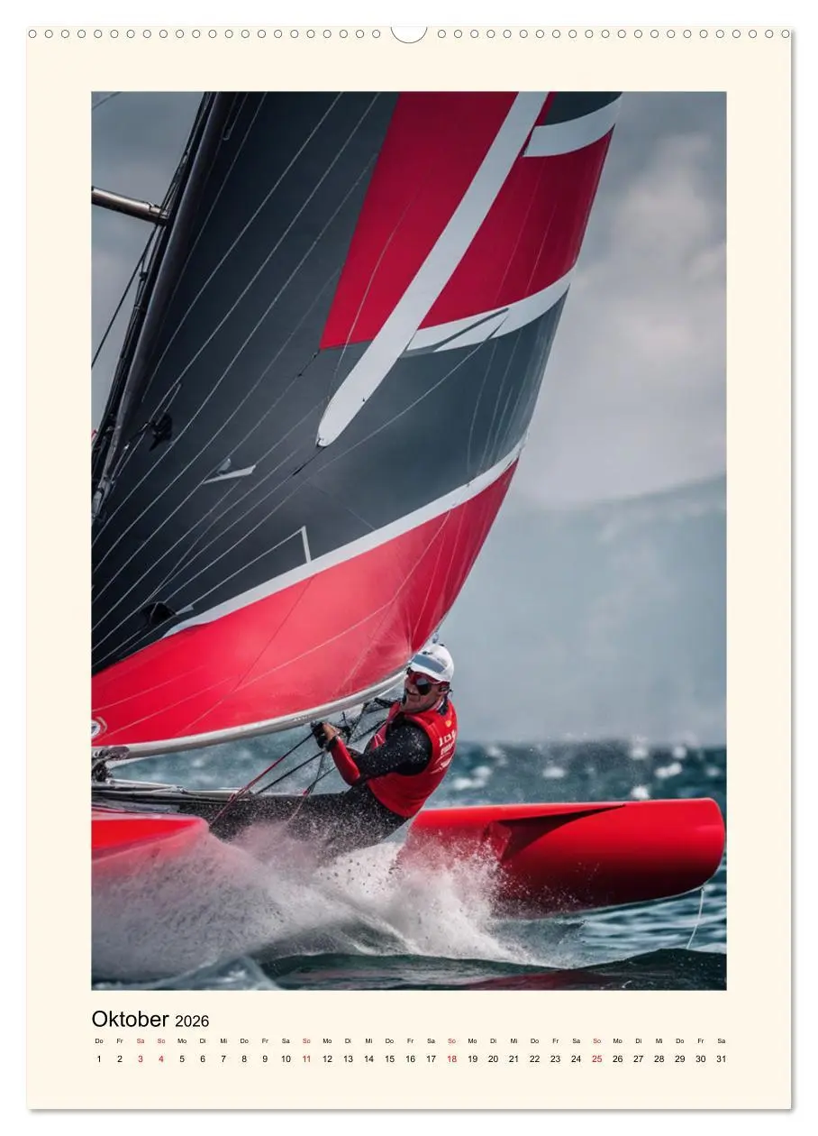 Bild: 9783516262018 | Spektakuläres Segeln (Wandkalender 2026 DIN A2 hoch), CALVENDO...