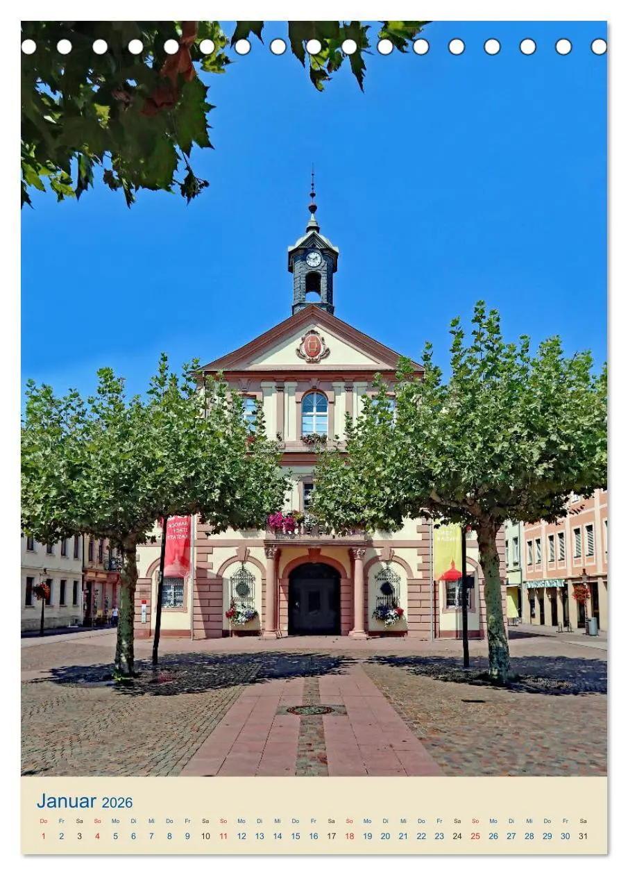 Bild: 9783516402018 | RASTATT (Tischkalender 2026 DIN A5 hoch), CALVENDO Monatskalender
