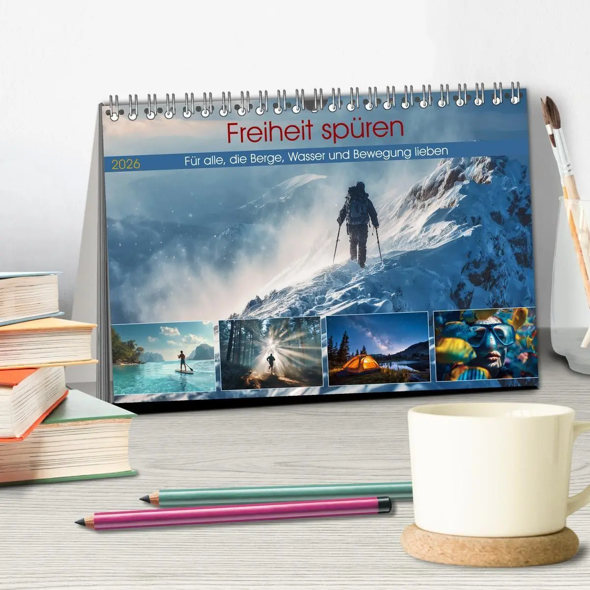 Bild: 9783516712018 | Freiheit spüren (Tischkalender 2026 DIN A5 quer), CALVENDO...