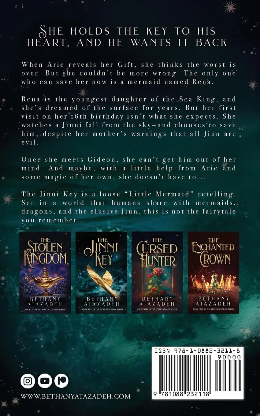 Rückseite: 9781088232118 | The Jinni Key | A Little Mermaid Retelling | Bethany Atazadeh | Buch