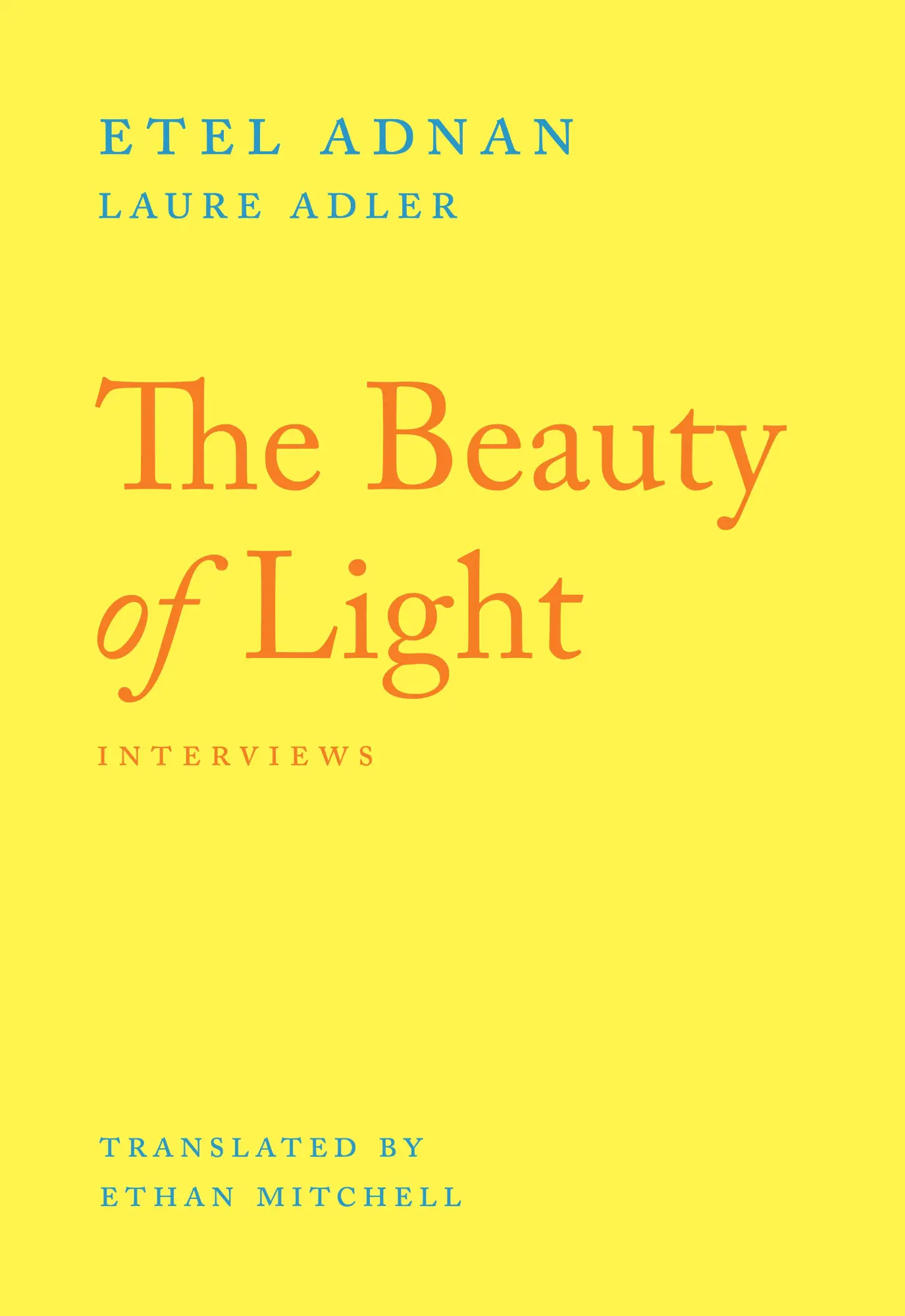 Cover: 9781643622118 | The Beauty of Light | An Interview | Etel Adnan (u. a.) | Taschenbuch
