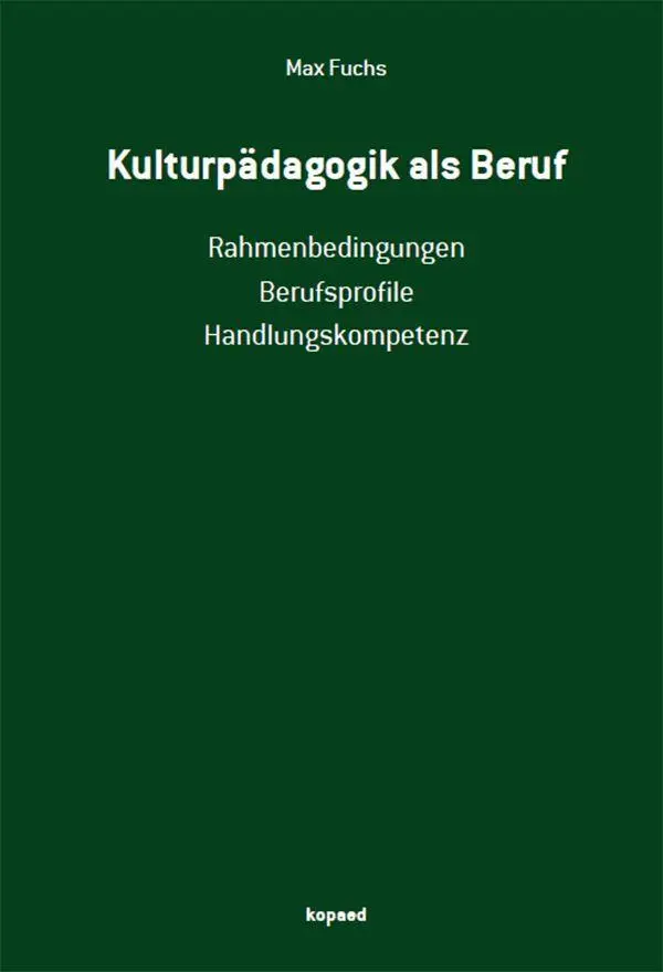 Kulturpädagogik als Beruf