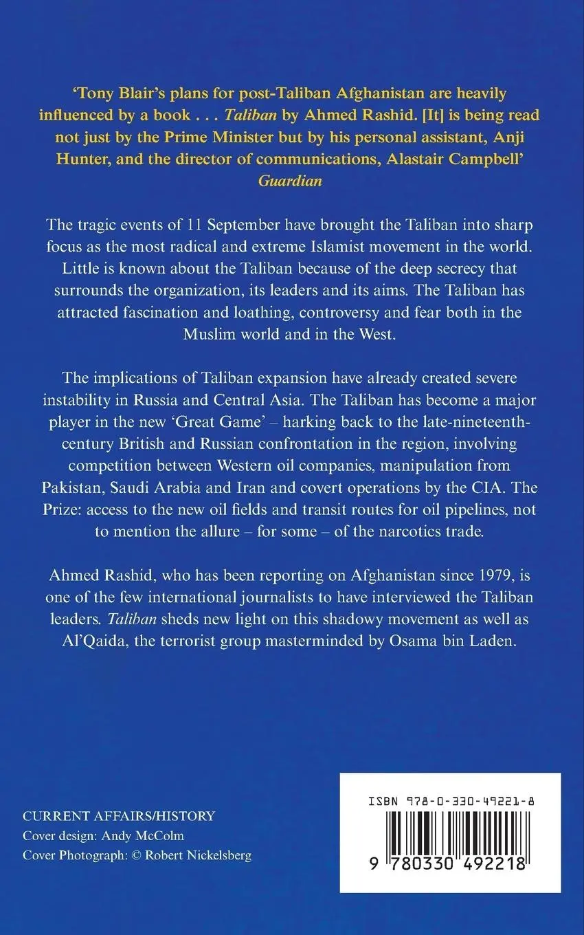 Rückseite: 9780330492218 | Taliban | The Story of the Afghan Warlords | Ahmed Rashid | Buch