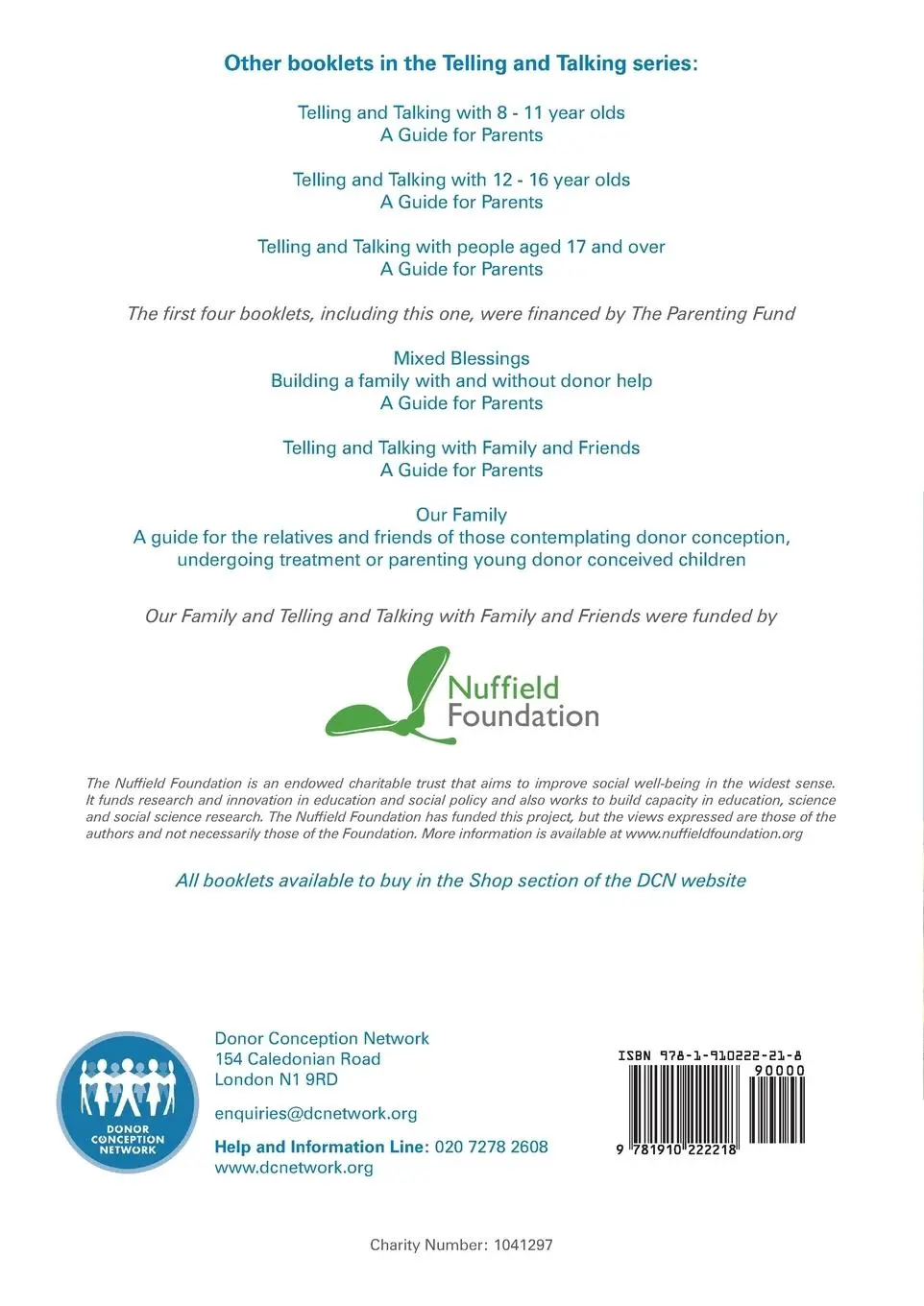 Rückseite: 9781910222218 | Telling and Talking 0-7 Years - A Guide for Parents | Network | Buch