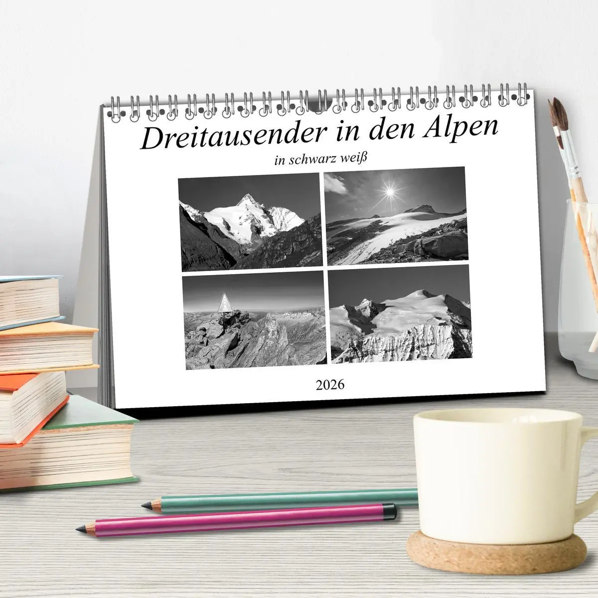 Bild: 9783457842218 | Dreitausender in den Alpen (Tischkalender 2026 DIN A5 quer),...