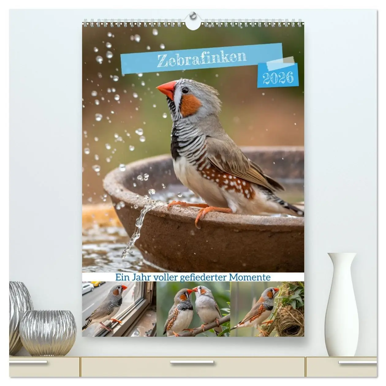 Cover: 9783516242218 | Zebrafinken - Ein Jahr voller gefiederter Momente (hochwertiger...