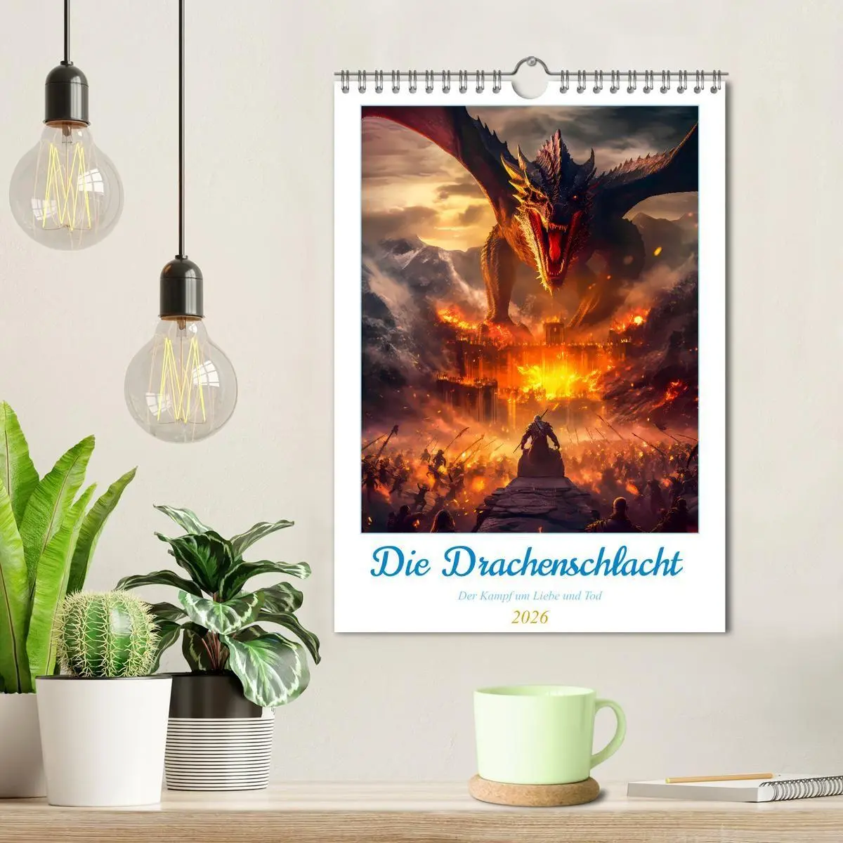 Bild: 9783516312218 | Die Drachenschlacht (Wandkalender 2026 DIN A4 hoch), CALVENDO...