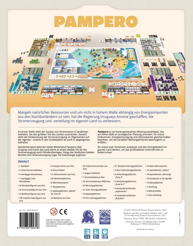 Bild: 725765192318 | Pampero (Spiel) | Julián Pombo | Spiel | In Karton | 0048-0026-01