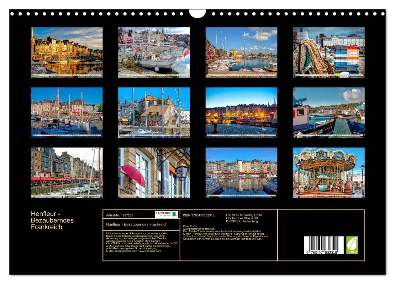 Bild: 9783457832318 | Honfleur - Bezauberndes Frankreich (Wandkalender 2026 DIN A3 quer),...