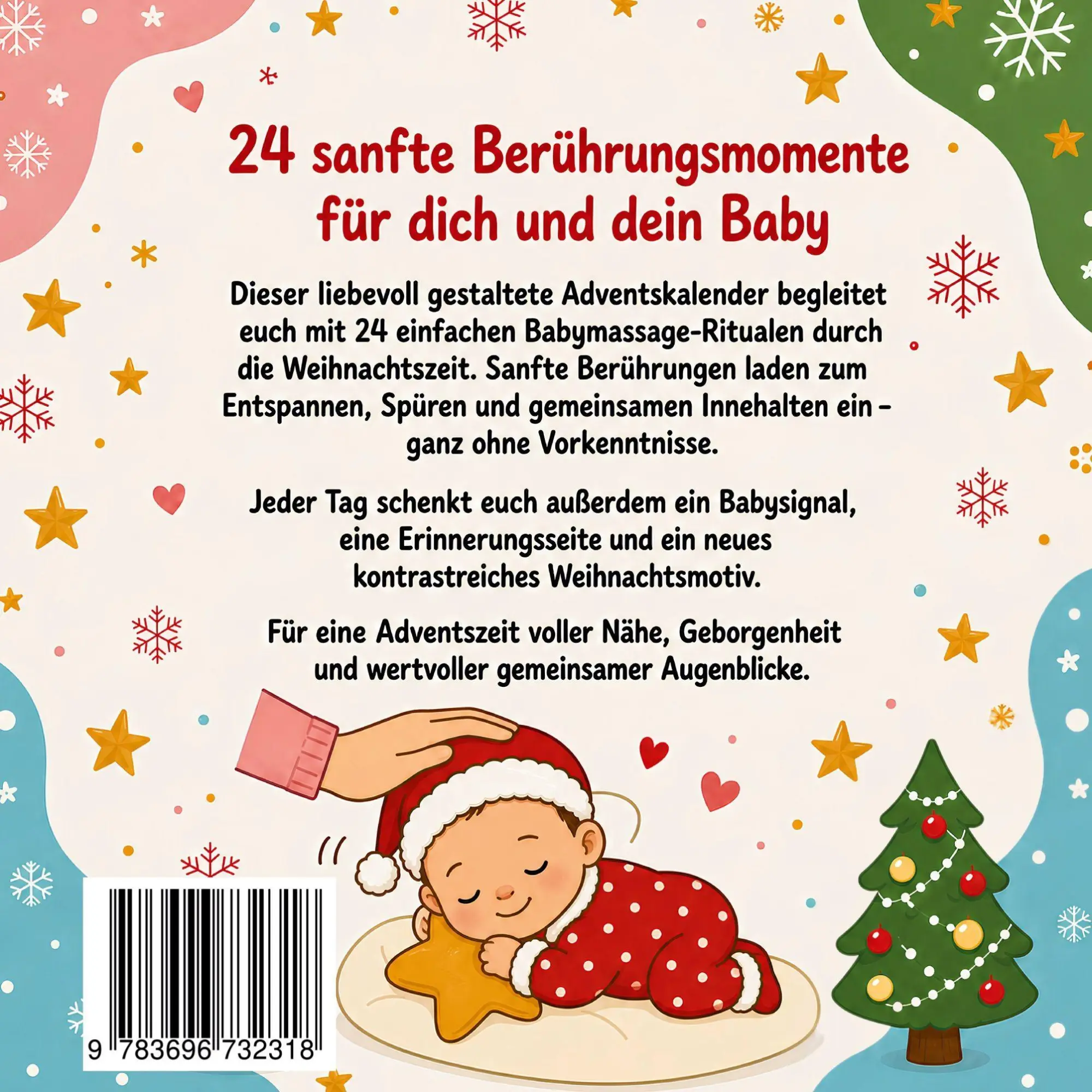 Rückseite: 9783696732318 | Mein Baby Adventskalender inkl. 24 sanfte Babymassage-Rituale | Buch
