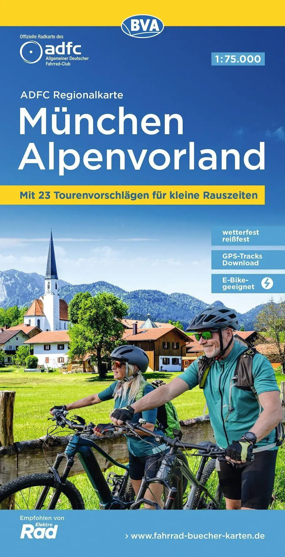 Cover: 9783969902318 | BVA ADFC Regionalkarte München Alpenvorland 1:75.000 | V. (u. a.)
