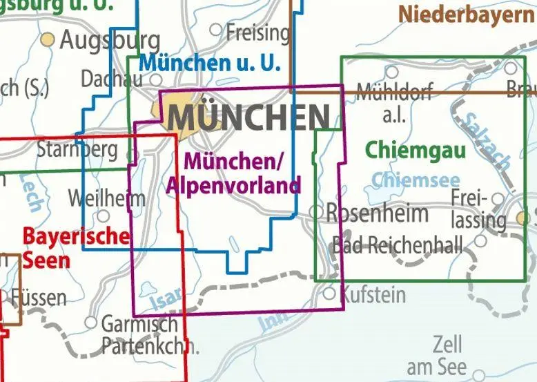 Bild: 9783969902318 | BVA ADFC Regionalkarte München Alpenvorland 1:75.000 | V. (u. a.)
