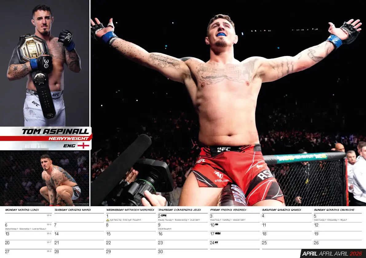 Bild: 9798893612318 | MMA Kalender 2026 | Kalender | 14 S. | Deutsch | 2026