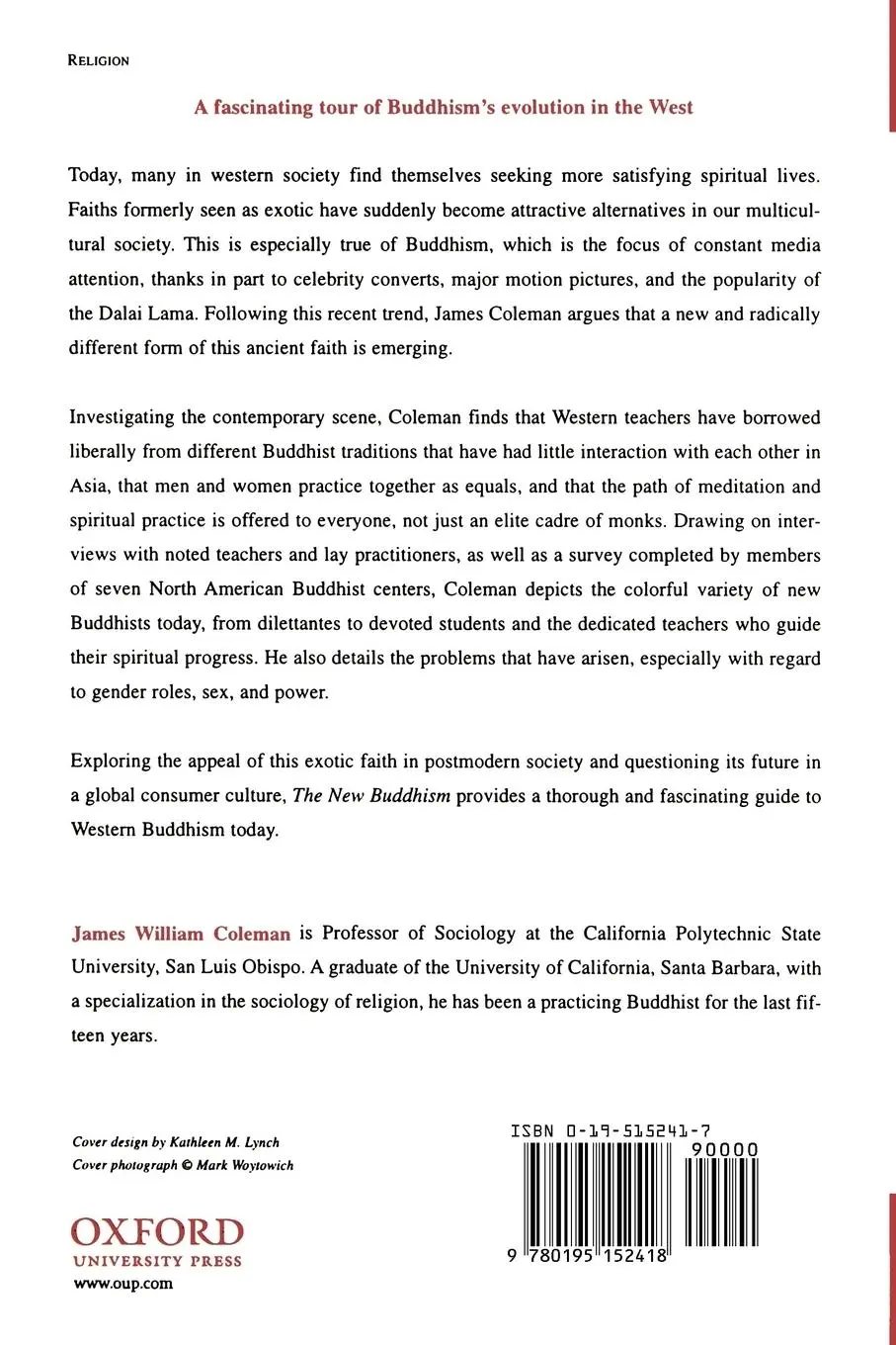 Rückseite: 9780195152418 | The New Buddhism | James William Coleman | Taschenbuch | Englisch