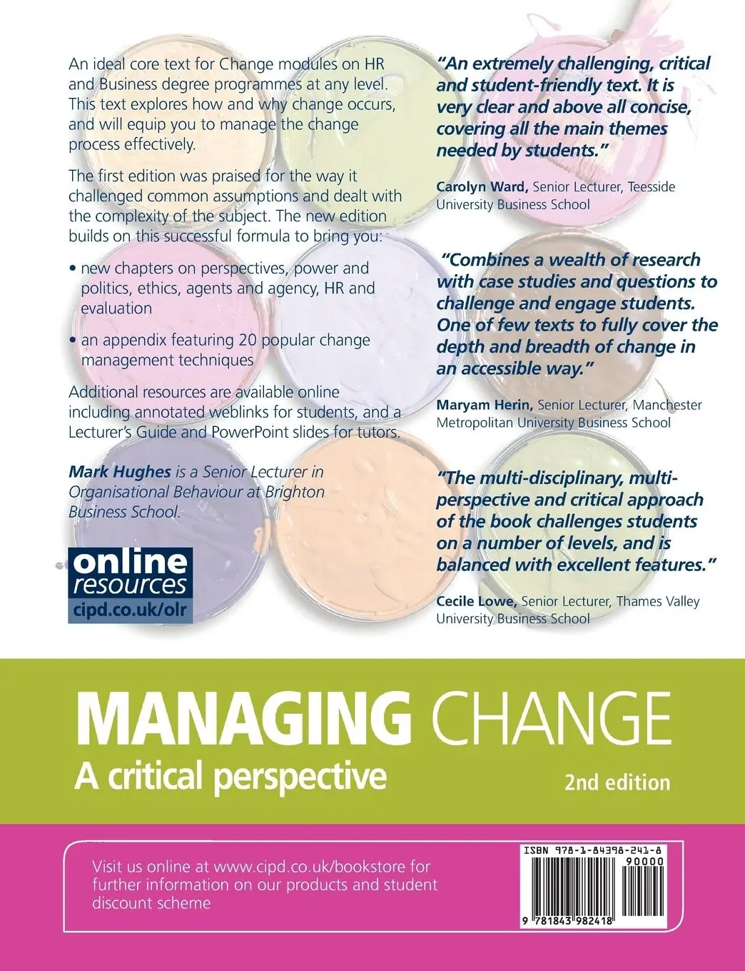 Rückseite: 9781843982418 | Managing Change | A Critical Perspective | Mark Hughes | Taschenbuch