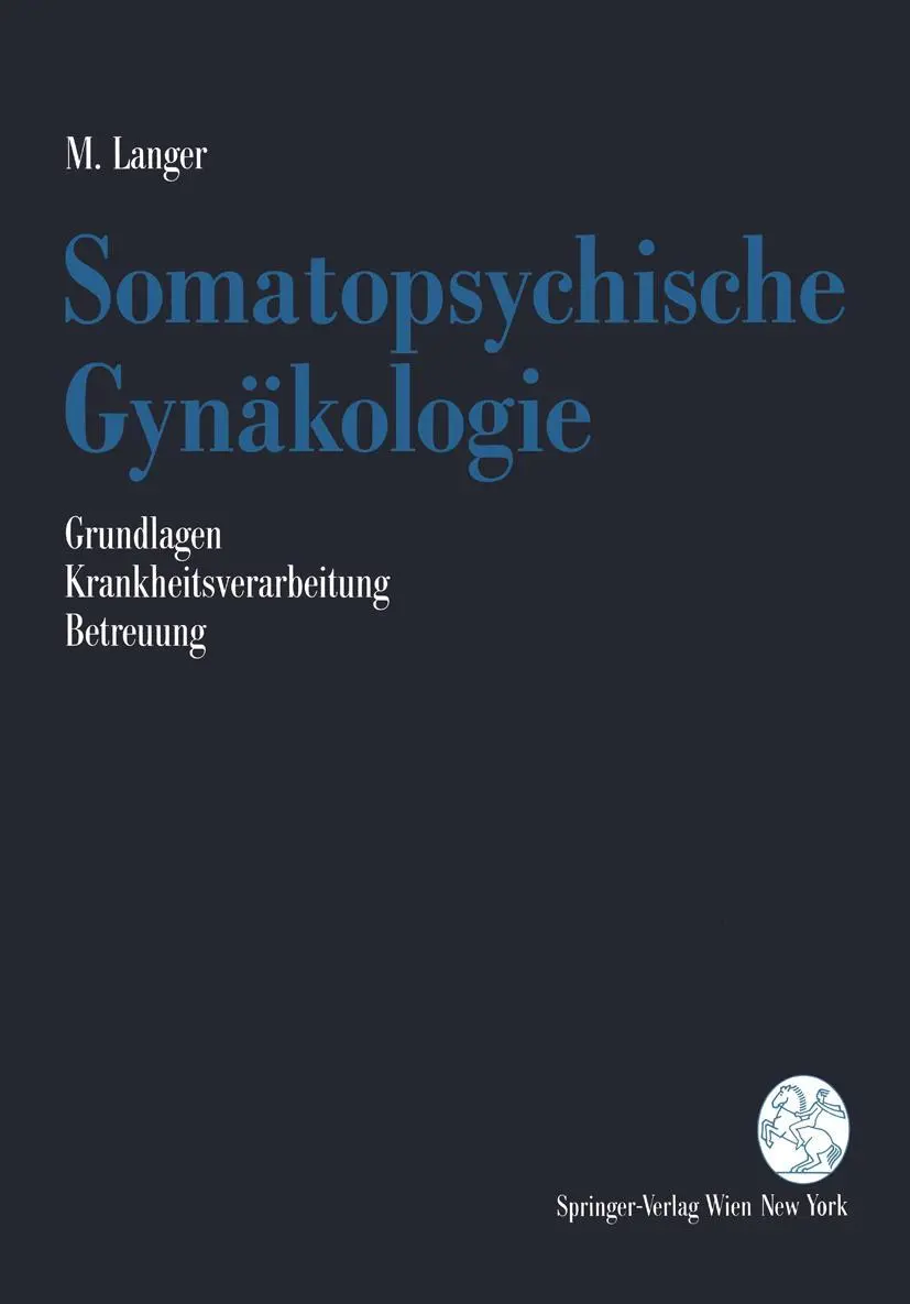 Cover: 9783211822418 | Somatopsychische Gynäkologie | Martin Langer | Taschenbuch | ix | 1990