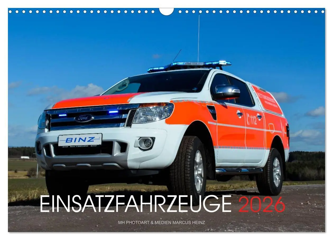 Cover: 9783516072518 | Einsatzfahrzeuge (Wandkalender 2026 DIN A3 quer), CALVENDO...