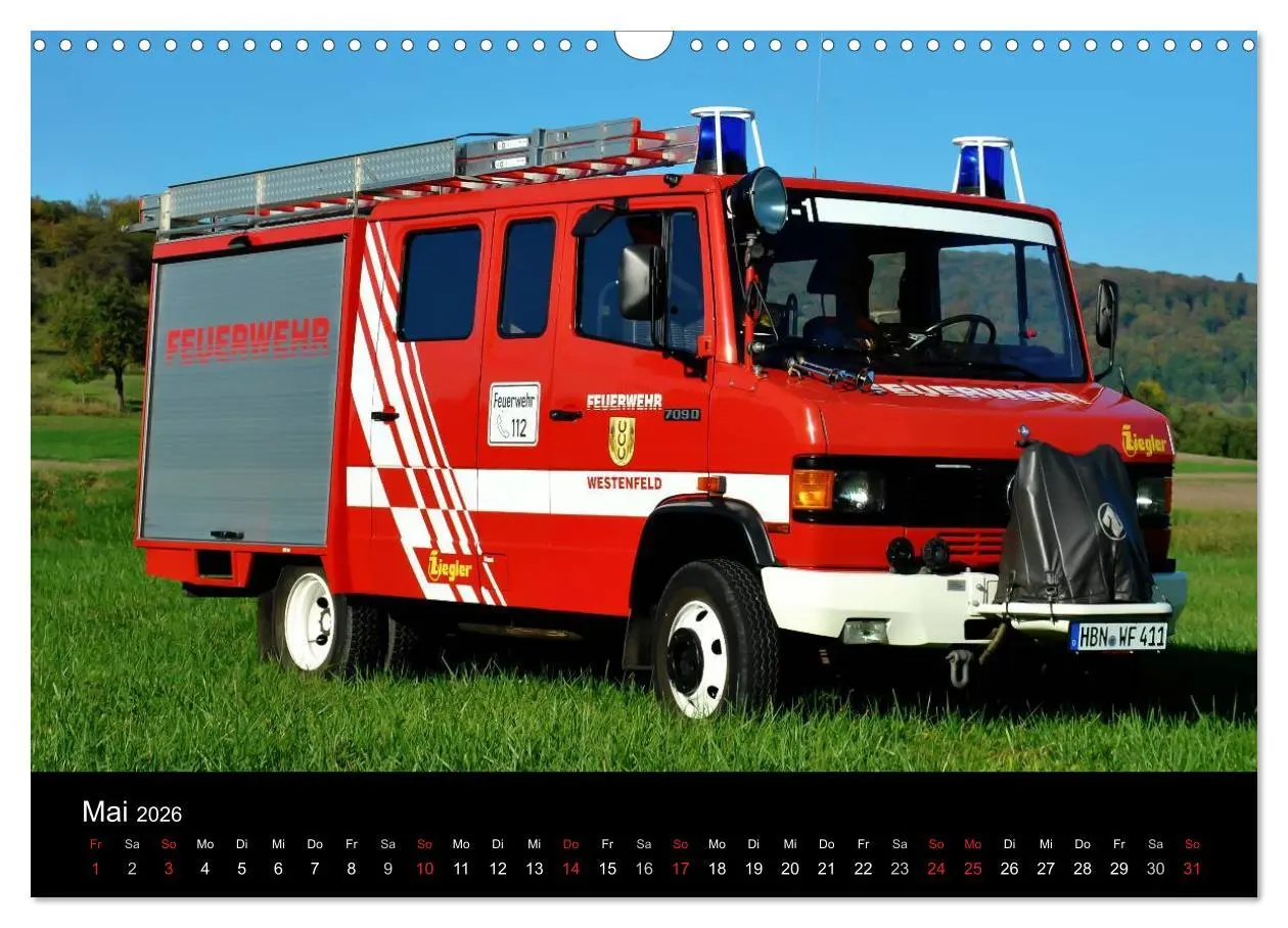 Bild: 9783516072518 | Einsatzfahrzeuge (Wandkalender 2026 DIN A3 quer), CALVENDO...