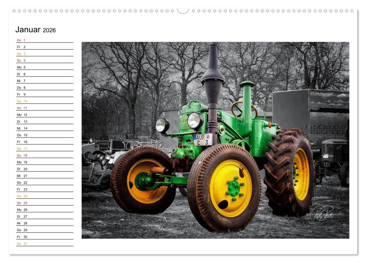 Bild: 9783516142518 | Trecker - Oldtimer / Geburtstagskalender (hochwertiger Premium...