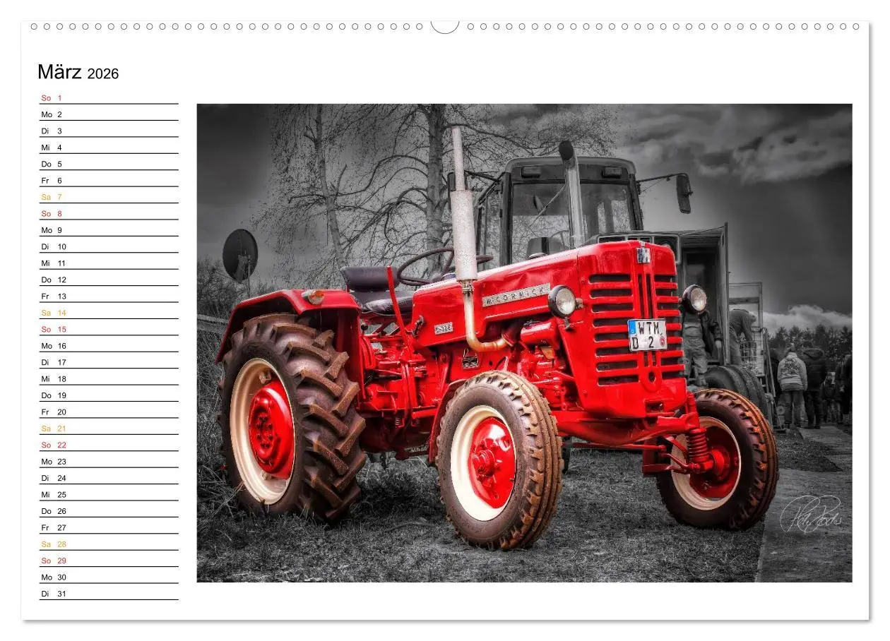 Bild: 9783516142518 | Trecker - Oldtimer / Geburtstagskalender (hochwertiger Premium...