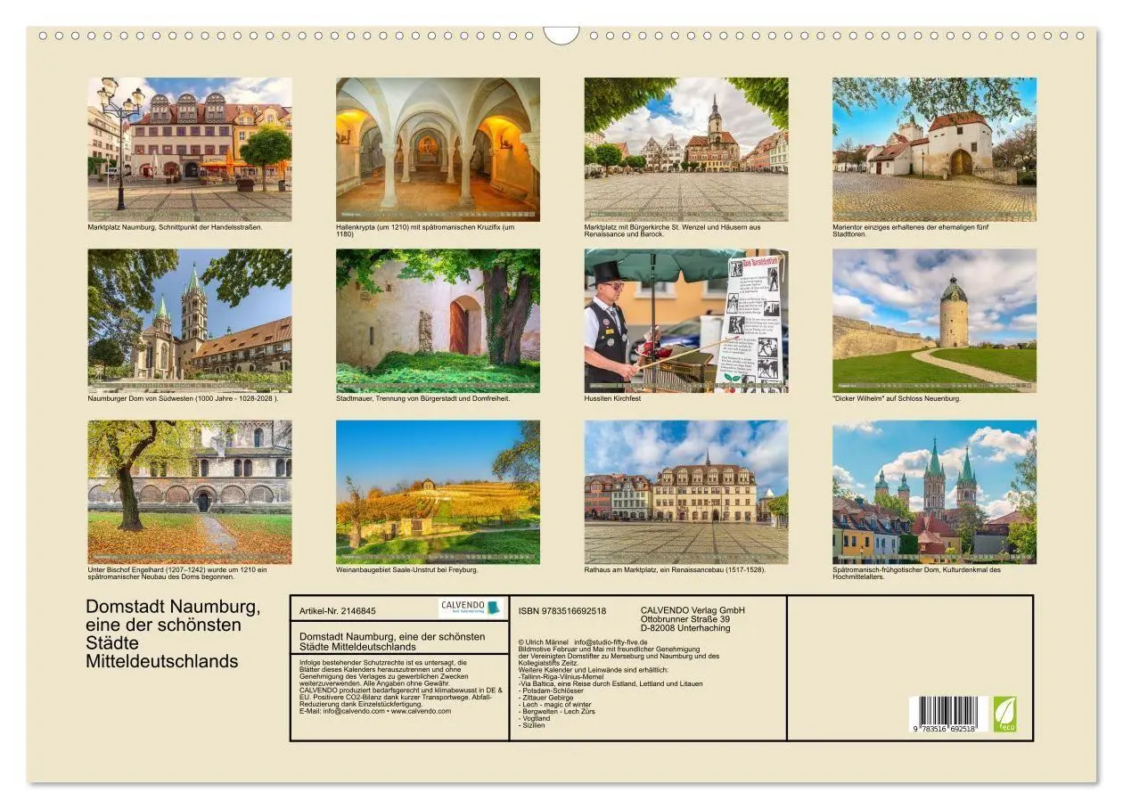 Bild: 9783516692518 | Domstadt Naumburg, eine der schönsten Städte Mitteldeutschlands...