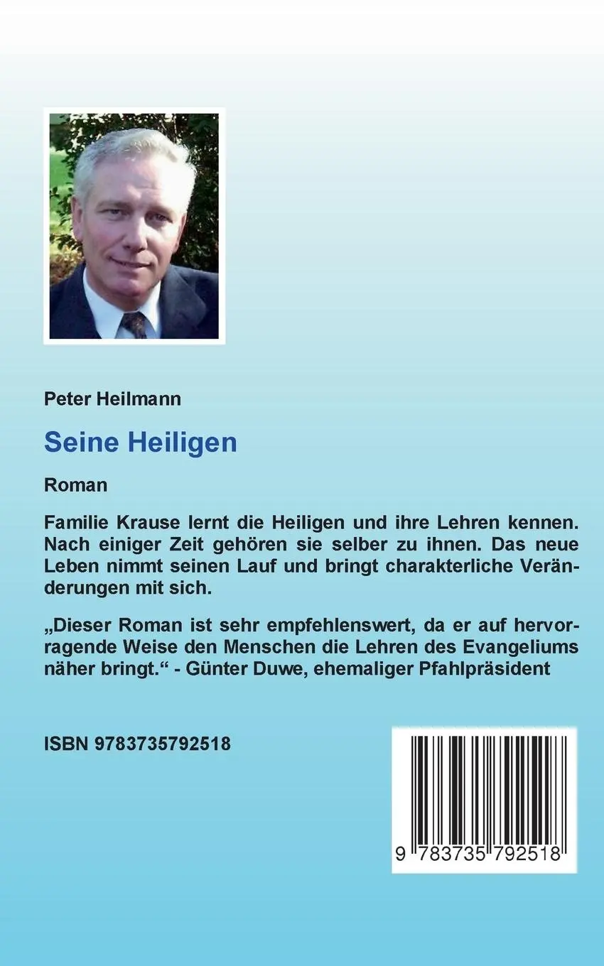 Rückseite: 9783735792518 | Seine Heiligen | Roman | Peter Heilmann | Taschenbuch | 220 S. | 2014