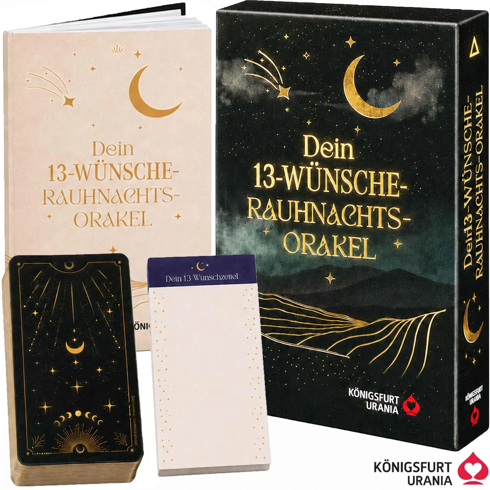 Cover: 4250375102618 | Dein 13-Wünsche Rauhnachts-Orakel - 37 farbige Karten und...