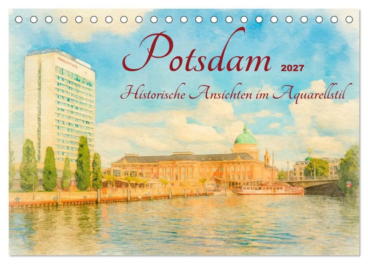 Cover: 9783516752618 | Potsdam - Historische Ansichten im Aquarellstil (Tischkalender 2027...
