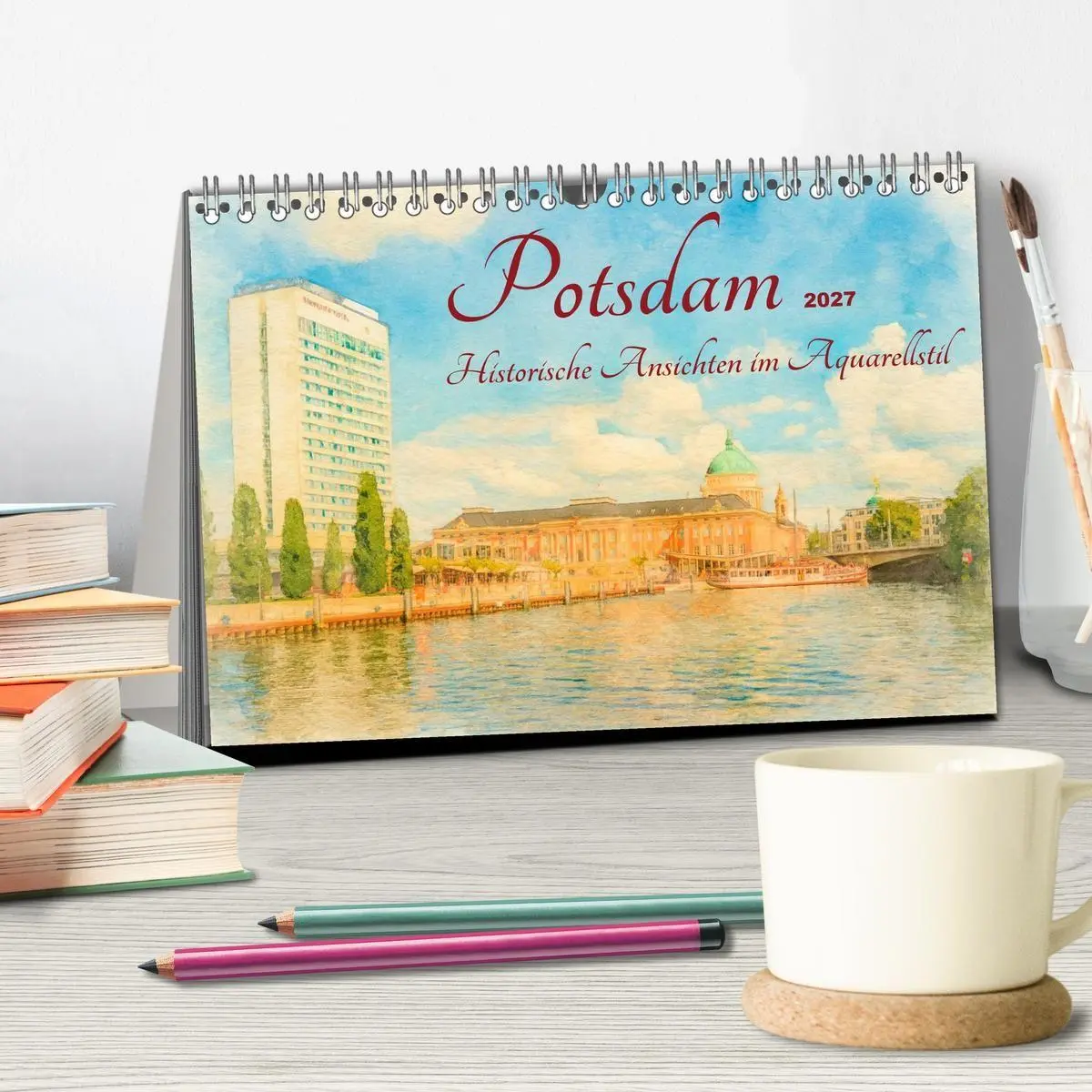 Bild: 9783516752618 | Potsdam - Historische Ansichten im Aquarellstil (Tischkalender 2027...