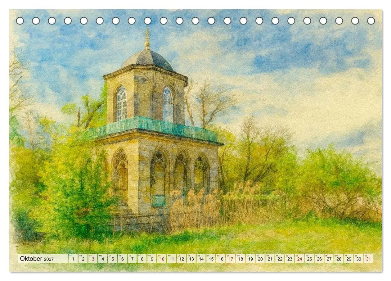 Bild: 9783516752618 | Potsdam - Historische Ansichten im Aquarellstil (Tischkalender 2027...