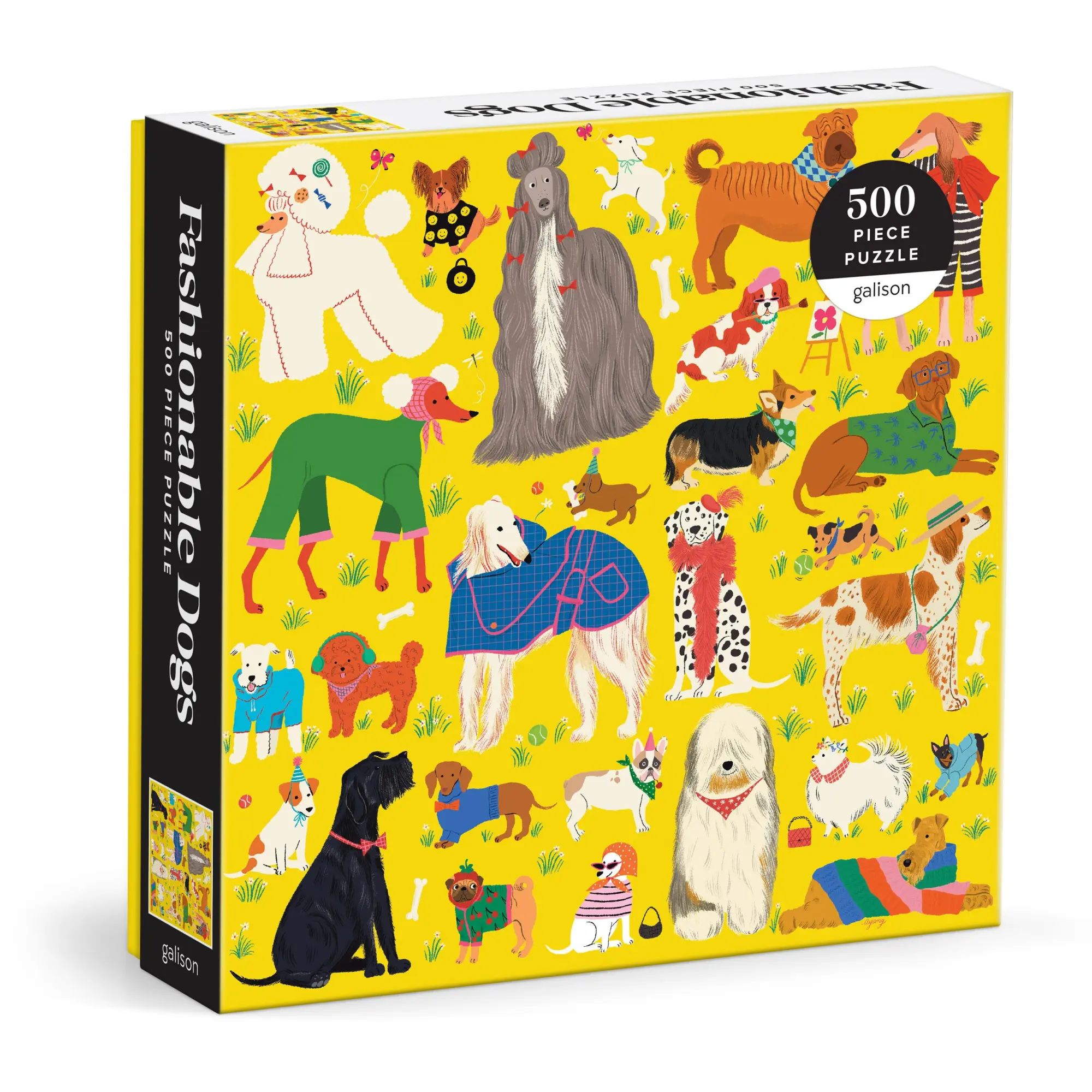 Cover: 9780735382718 | Fashionable Dogs. 500 Piece Puzzle | Galison (u. a.) | Spiel | 2024