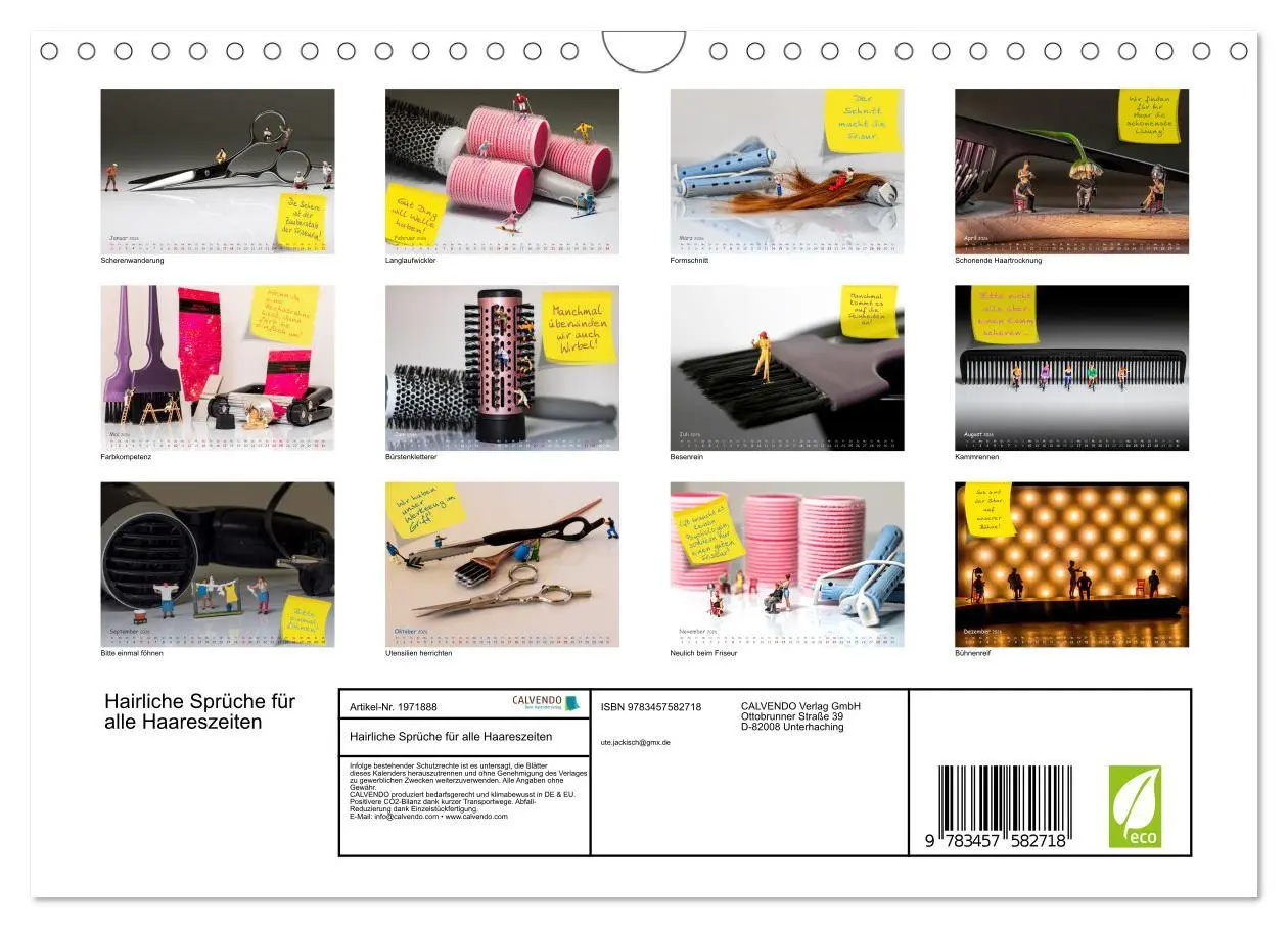 Bild: 9783457582718 | Hairliche Sprüche für alle Haareszeiten (Wandkalender 2026 DIN A4...