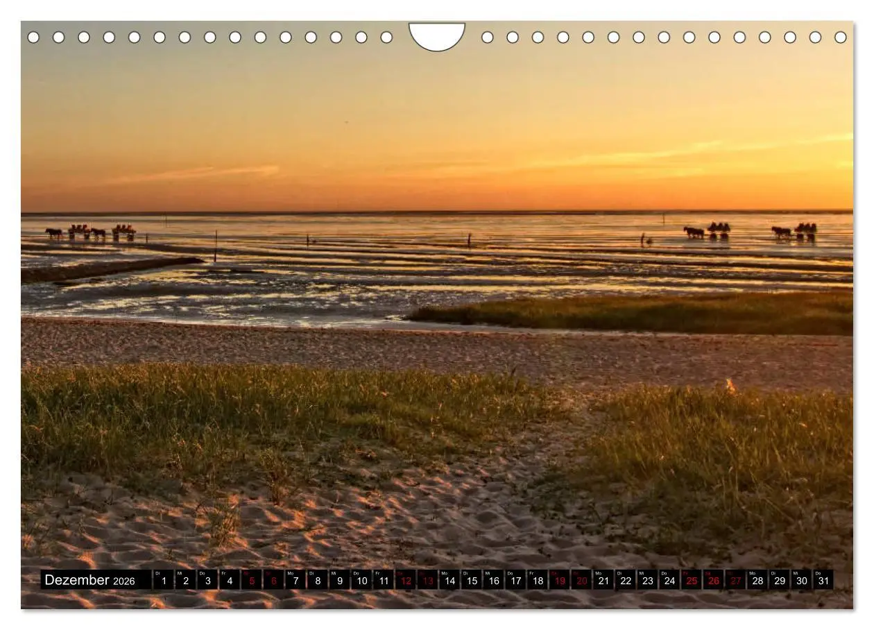 Bild: 9783457892718 | Sonnenuntergänge, an der Nordseeküste vor Cuxhaven (Wandkalender...