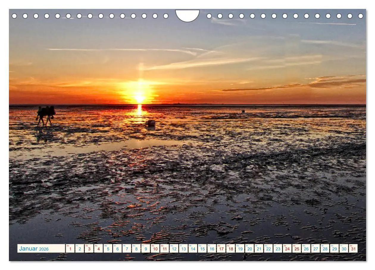 Bild: 9783457892718 | Sonnenuntergänge, an der Nordseeküste vor Cuxhaven (Wandkalender...