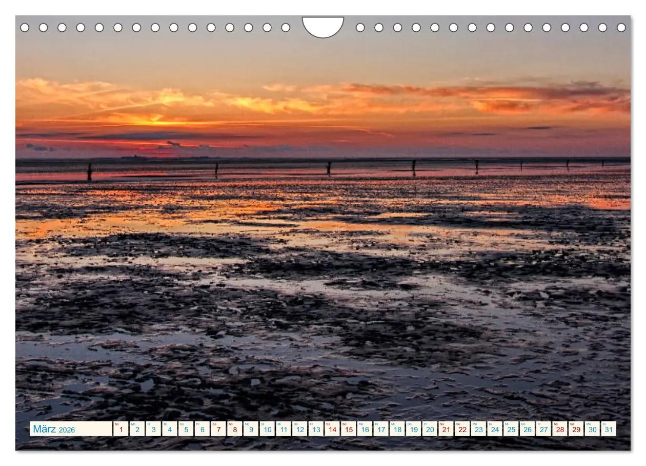 Bild: 9783457892718 | Sonnenuntergänge, an der Nordseeküste vor Cuxhaven (Wandkalender...