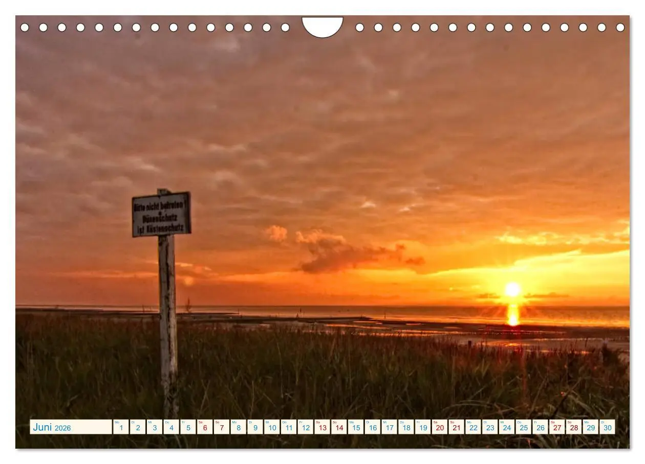 Bild: 9783457892718 | Sonnenuntergänge, an der Nordseeküste vor Cuxhaven (Wandkalender...