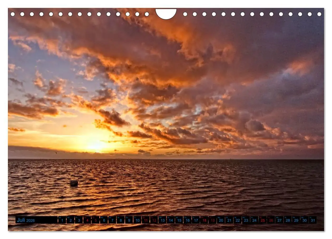 Bild: 9783457892718 | Sonnenuntergänge, an der Nordseeküste vor Cuxhaven (Wandkalender...