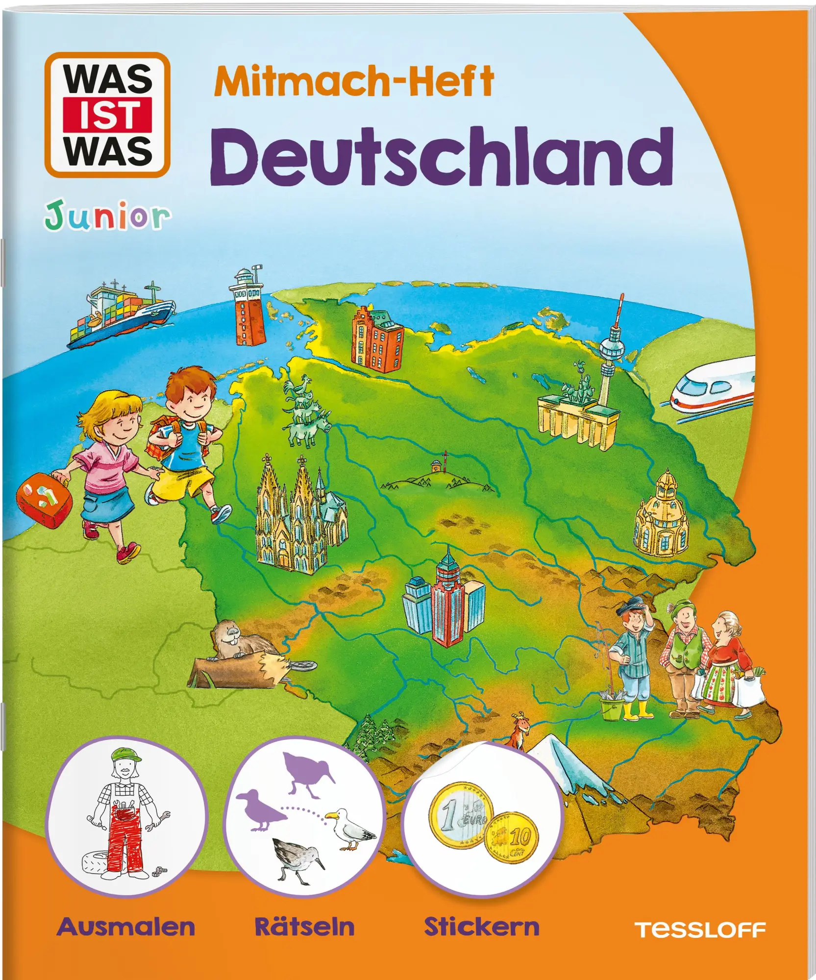 Cover: 9783788622718 | WAS IST WAS Junior Mitmach-Heft Deutschland | Christina Braun (u. a.)
