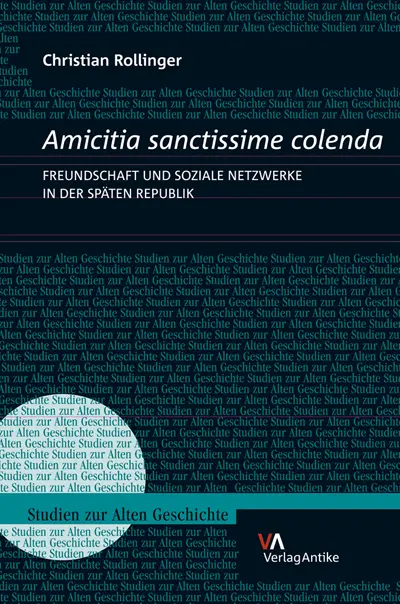 Cover: 9783938032718 | Amicitia sanctissime colenda. Freundschaft und soziale Netzwerke in...