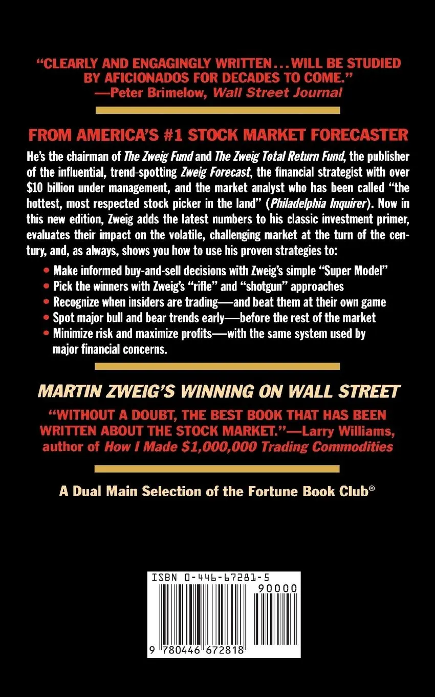 Rückseite: 9780446672818 | Martin Zweig Winning on Wall Street | Martin Zweig | Taschenbuch