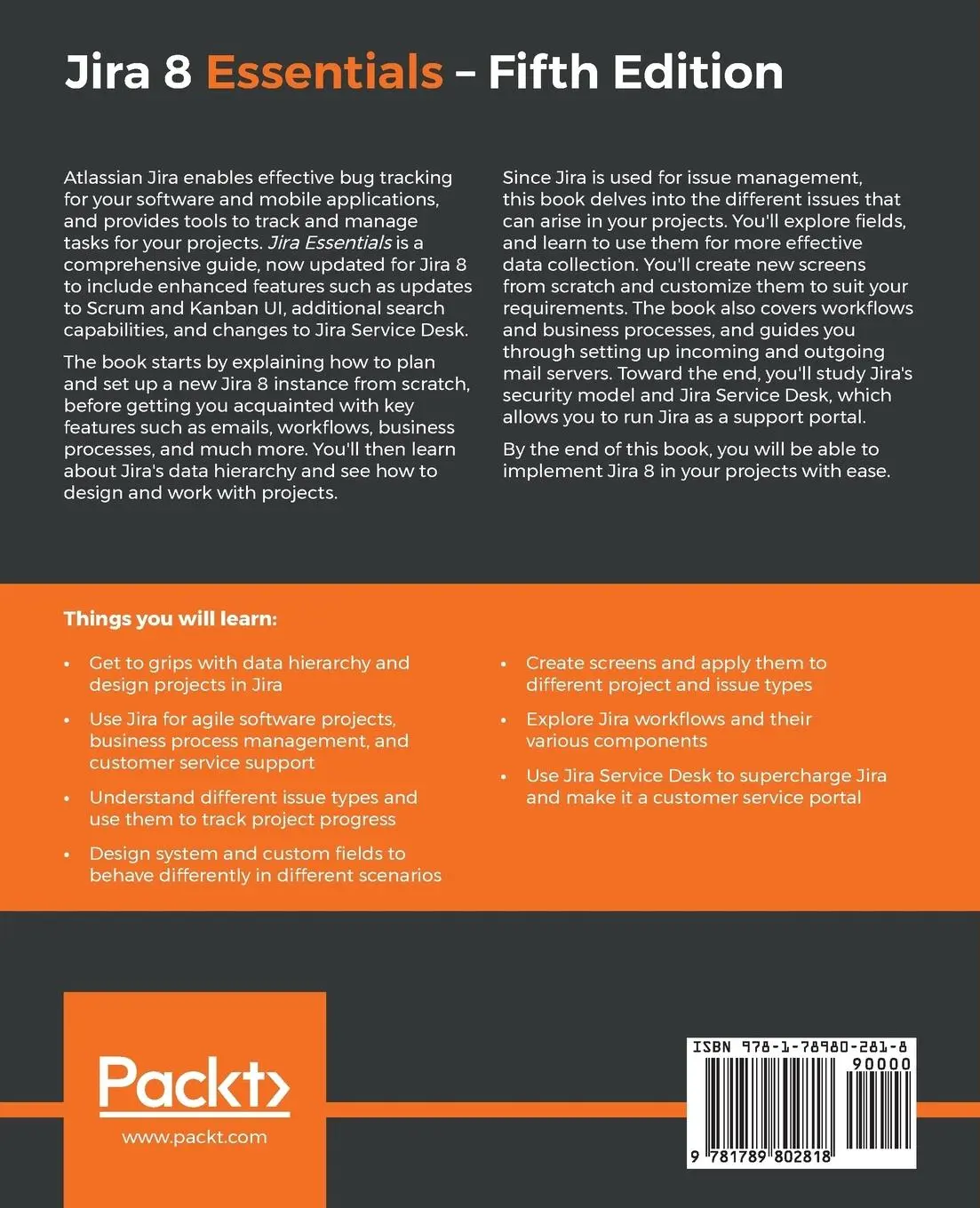 Rückseite: 9781789802818 | Jira 8 Essentials | Patrick Li | Taschenbuch | Kartoniert / Broschiert